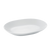 CAC China RCN-CD33 Super White Porcelain Oval RCN Specialty D-End Platter (2 Dozen Per Case)
