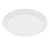 CAC China TST-14 Super White Porcelain Oval Transitions Platter (1 Dozen)