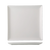 CAC China VCT-8 Bone White Porcelain Square Victoria Plate (2 Dozen Per Case)
