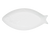 CAC China COL-F92 40 Oz. Super White Porcelain Free Form COL Fish Platter (4 Per Case)