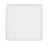 CAC China MDN-21 Bone White Porcelain Square Modern Plate (1 Dozen)