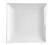 CAC China TOK-7 Bone White Porcelain Square Tokyia Plate (3 Dozen Per Case)