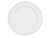 CAC China HMY-7 Super White Porcelain Round Crystal Plate (3 Dozen Per Case)