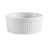 CAC China RKF-10 10 Oz. Super White Porcelain Round Fluted Ceramic RKF Ramekin (2 Dozen Per Case)