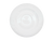 CAC China CRO-2 6" Dia. Super White Porcelain Round Corona Saucer (3 Dozen Per Case)