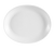 CAC China CBS-12C Super White Porcelain Oval Cambridge Platter (2 Dozen Per Case)