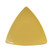 CAC China TRG-7-Y Yellow Ceramic Triangular Festiware Plate (3 Dozen Per Case)