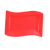 CAC China SOH-51-R Red Ceramic Rectangular Soho Platter (1 Dozen)