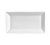 CAC China KSE-91 Super White Porcelain Rectangular KingSquare Platter (4 Each Per Case)