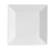CAC China RE-SQ21 American White Ceramic Square RE Plate (1 Dozen)