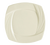 CAC China GAD-SQ6 Bone White Porcelain Square Garden State Plate (3 Dozen Per Case)