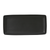 Tuxton VBZ-140Y Porcelain Matte Black Rectangular Tray (1 Dozen)