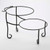American Metalcraft TLSP1219 19.38" L x 11.75" W x 12.38" H Black Iron Display Stand