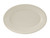 Tuxton TRE-043 Ceramic American White/Eggshell Oval / Oblong Platter (1 Dozen)