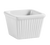CAC China RKF-SQ1 1 Oz. Super White Square Porcelain RKF Ramekin (6 Dozen Per Case)