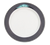 CAC China R-8-BLK 9" Dia. Black Ceramic Round Rainbow Plate (2 Dozen Per Case)
