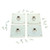 10314-09 KIT PAD LEG/CASTER UNDERCNTR R
