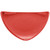 CAC China TRG-16-R Red Ceramic Triangular Festiware Plate (1 Dozen)