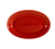 CAC China TG-14-R Red Porcelain Oval Tango Platter (1 Dozen)