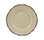 CAC China SC-16B 10.75" Dia. Black Band and American White Ceramic Round Seville Plate (1 Dozen)