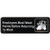 Winco SGN-322 9"W x 3"H Black Information Sign