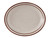 Tuxton TBS-014 Ceramic American White/Eggshell With Brown Speckle Oval Platter (1 Dozen)