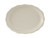 Tuxton TSC-014 Ceramic American White/Eggshell Oval / Oblong Platter (1 Dozen)