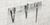 Edlund STH-6 25-1/4" x 5" x 2-1/2" Stainless Steel Tong Holder with 6 Unit Capacity