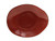 Tuxton GAR-652 Ceramic Red Rock Oval Ellipse Plate (1 Dozen)