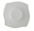 CAC China PHA-2 6" L Super White Porcelain Square Philadelphia Saucer (3 Dozen Per Case)