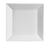 CAC China KSE-21 Super White Porcelain KingSquare Plate (1 Dozen)