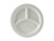 Tuxton BPA-0903 9" Porcelain Porcelain White Round Plate (1 Dozen)