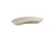 Tuxton BEZ-0862 Ceramic American White/Eggshell Crescent Plate (1 Dozen)