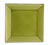 CAC China 6-S16-G Golden Green Ceramic Square Japanese Style Plate (1 Dozen)