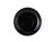 Tuxton BBE-066 6-3/4" Ceramic Black Round Cappuccino Saucer (2 Dozen Per Case)