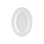 CAC China MLRN-12 White Plastic Oval Maxwell Platter (2 Dozen Per Case)