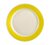 CAC China R-8-Y 9" Dia. Yellow Ceramic Round Rainbow Plate (2 Dozen Per Case)