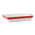 Tuxton EAQ-201 6-1/4 qt Porcelain Porcelain White Rectangular Casserole Dish (2 Each Per Case)