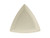 Tuxton BEZ-0908 Ceramic American White/Eggshell Triangular Plate (1 Dozen)