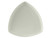 Tuxton BWZ-1177 Ceramic White Triangular Plate (1 Dozen)
