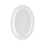 CAC China MLNC-12 White Plastic Oval Maxwell Platter (2 Dozen Per Case)