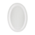 CAC China MLNC-13 White Plastic Oval Maxwell Platter (2 Dozen Per Case)