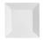 CAC China CBS-SQ6 Super White Porcelain Square Cambridge Plate (3 Dozen Per Case)