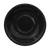 CAC China LV-2-BLK 6" Dia. Black Ceramic Round Las Vegas Saucer (3 Dozen Per Case)