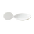 CAC China PTS-40 Super White Porcelain Oval Party Collection Tasting Spoon (10 Dozen Per Case)