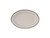 Tuxton TGB-026 Ceramic American White/Eggshell With Green Band Oval Platter (3 Dozen Per Case)