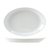 Tuxton ALH-111W Porcelain Porcelain White Oval / Oblong Wing Platter (1 Dozen)