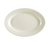 CAC China REC-34 American White Ceramic Oval REC Platter (2 Dozen Per Case)