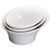 Winco WDM004-201 6-1/2" 1/2 qt Plastic White Round Bowl (24 Each Per Case)