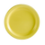 CAC China L-7NR-Y 7.25" Dia. Yellow Ceramic Round Las Vegas Plate (3 Dozen Per Case)